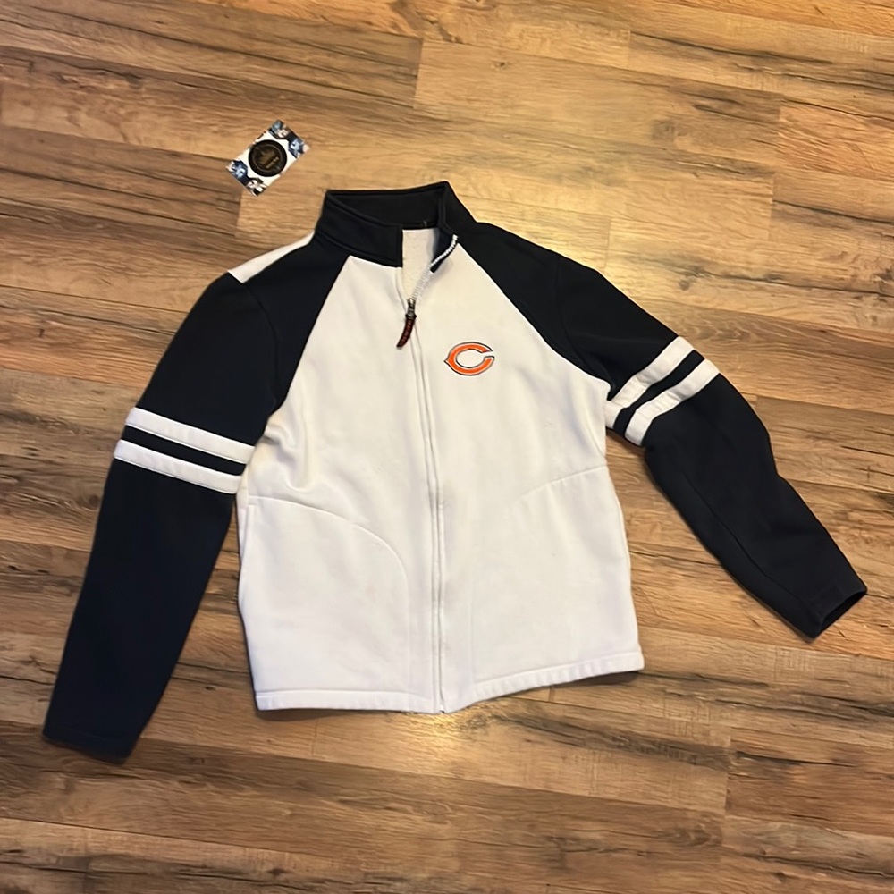NFL Chicago Bears zip up long sleeve Team Apparel sweatshirt 💯🔥Women’s sz S